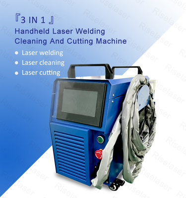 Air Cooling 800W 1200W 1500W 2000W 3 In 1 Small Laser Welding Machine 35kg For Metal Cutting / Cleaning