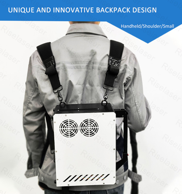 Metal Rust Surface Paint Fiber Laser Cleaning Machine with Backpack Design