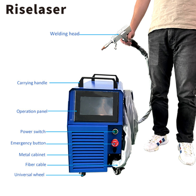 3 In 1 Portable Fiber Handheld Laser Welder 1000W Laser Welding And Cleaning Machine Laser Rust Remover