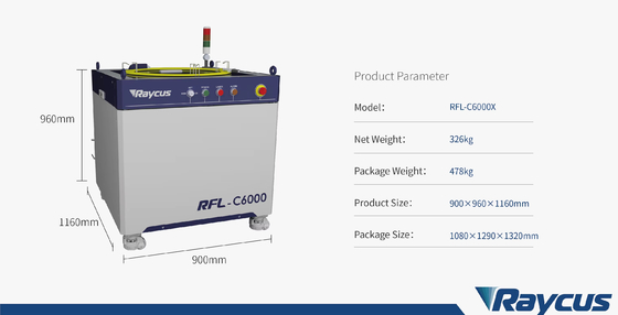 Raycus 6kw Laser Power Source New Batch 6000W 12000W Continuous Photonics Raycus Fiber Laser Sources