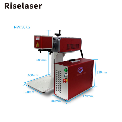 Customized Fiber Laser Marking Machine 20w 30w 50w 70w with Minimum Character 0.15mm