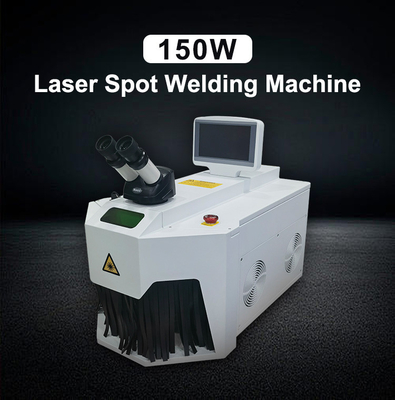150W Stainless Steel Metal Soldering Machine , Laser Spot Welder For Gold Silver Ring Jewelry Tool