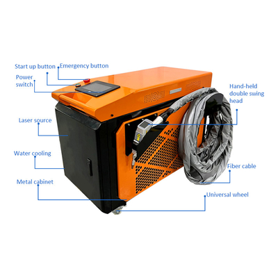 RL 3-in-1 Handheld Portable 1500w 2000w 3000w Fiber Laser Welding Machine with Cutting Cleaning Function