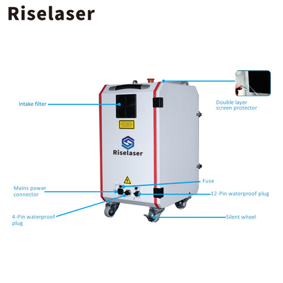 Portable 100W/200W Fiber Laser Pulse Cleaning Machine Multi-Surface Rust Removal Tool For Metal