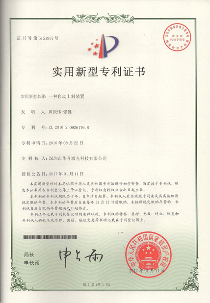 Китай Riselaser Technology Co., Ltd Сертификаты